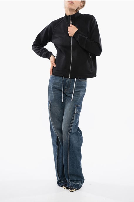 Synthetisches STELET Sweatshirt mit Kordelzug in Schwarz - Image 4