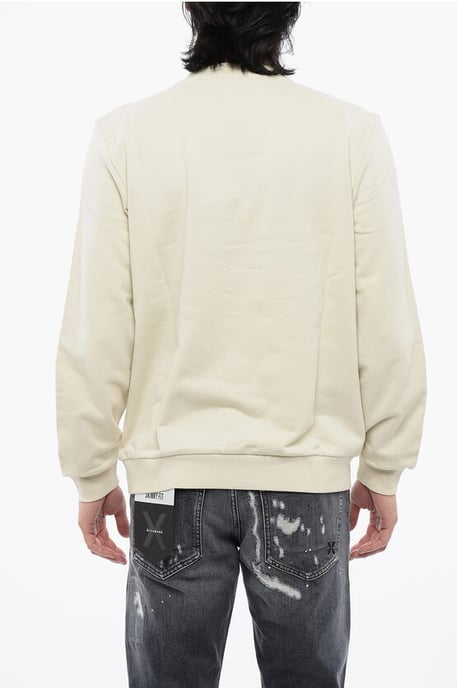 Sweatshirt aus gebürsteter Baumwolle mit Rundhalsausschnitt und Logo-Print - Image 2