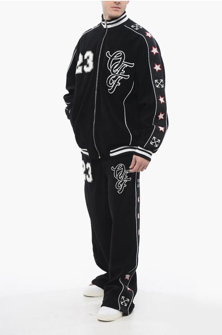 Terry NATLOVER VARSITY Trainings-Sweatshirt mit Banddetail in Schwarz - Image 4