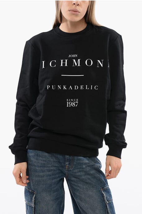 JOSOIN Over-Sweatshirt mit Kontrast-Print in Schwarz - Image 1