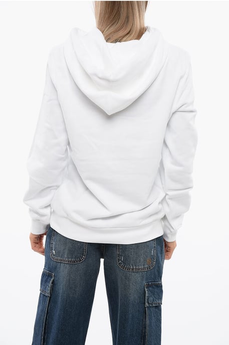 BETTO Hoodie Sweatshirt mit gesticktem Logo in Weiß - Image 2