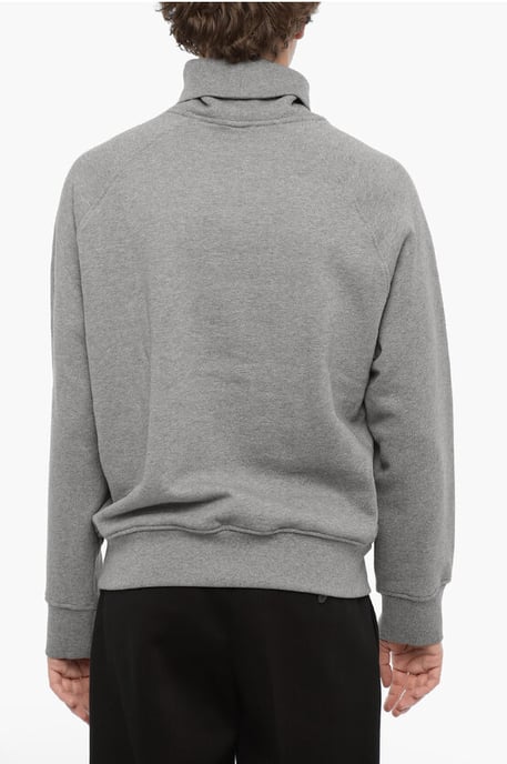 Rollkragenpullover ICONIC PIERCING aus Baumwolle in Grau - Image 2