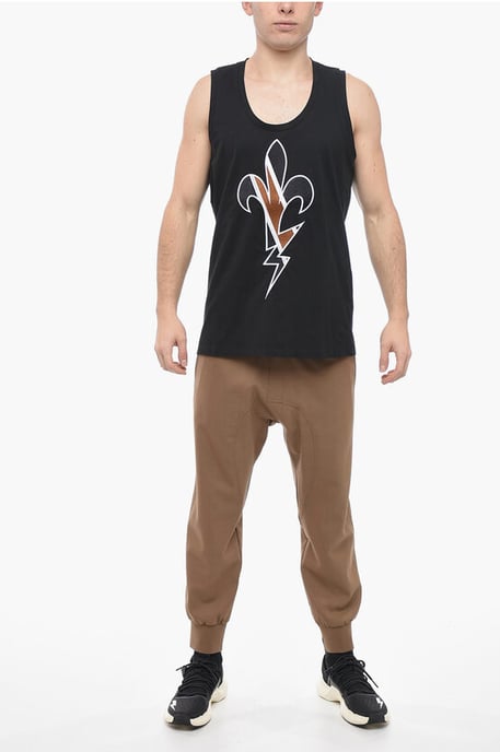 Besticktes FLEUR-DE-THUNDER Tanktop in Schwarz - Image 4