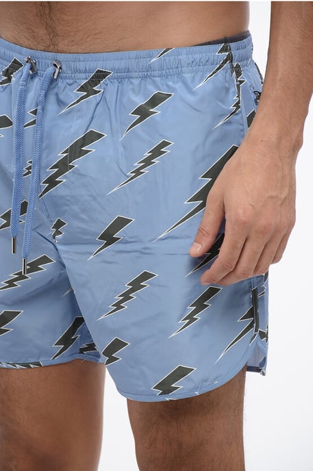 ALLOVER RAIN BOLTS BADESHORTS - Image 3