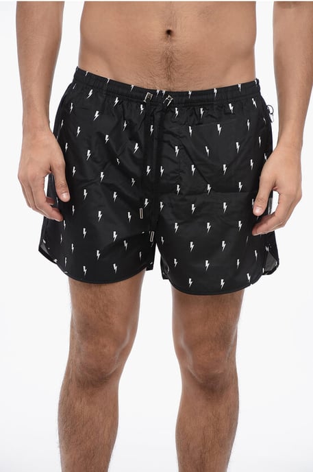 ALLOVER MICRO BOLTS BADESHORTS - Image 1