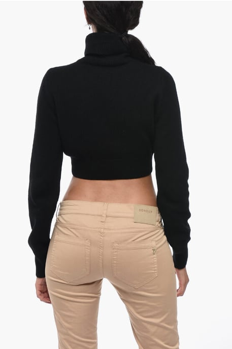 Kurzer Rollkragenpullover ALL ROADS mit Stickerei - Image 2