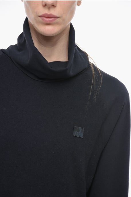 Woll-Baumwoll-Pullover mit Rollkragen in Blau - Image 3