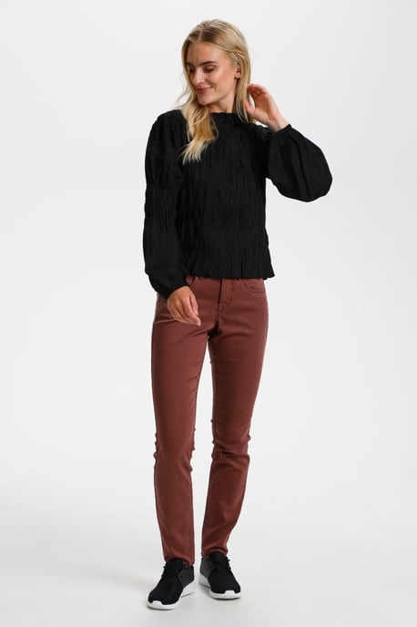 Bluse mit langen Ärmeln feminine Silhouette - Image 1