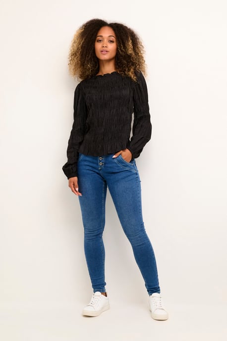 Bluse mit langen Ärmeln feminine Silhouette - Image 2