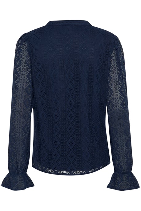Langarm-Bluse Regular fit navy - Image 5