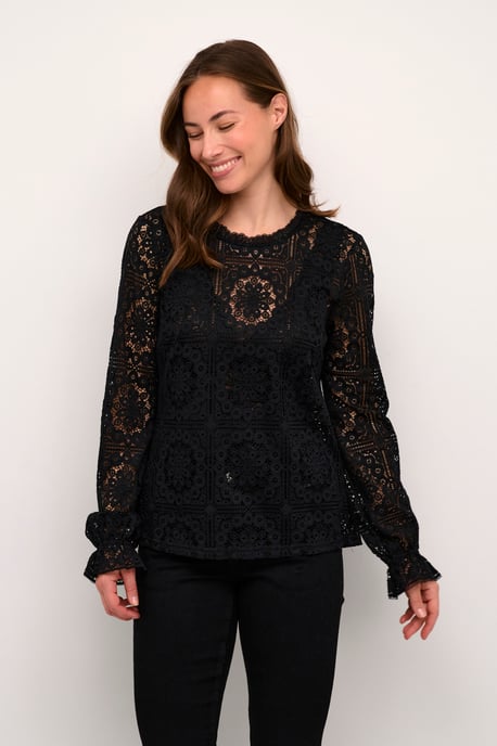 Langarm-Bluse black - Image 4