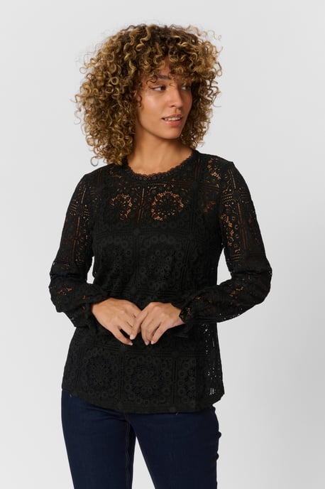 Langarm-Bluse black - Image 5