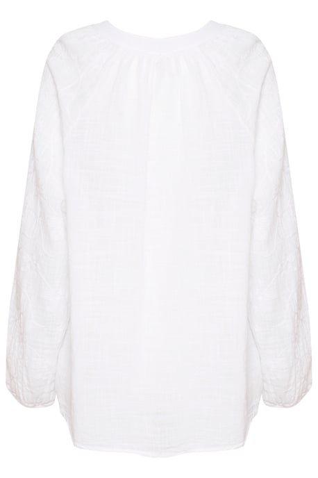 Langarm-Bluse Regular fit white - Image 5