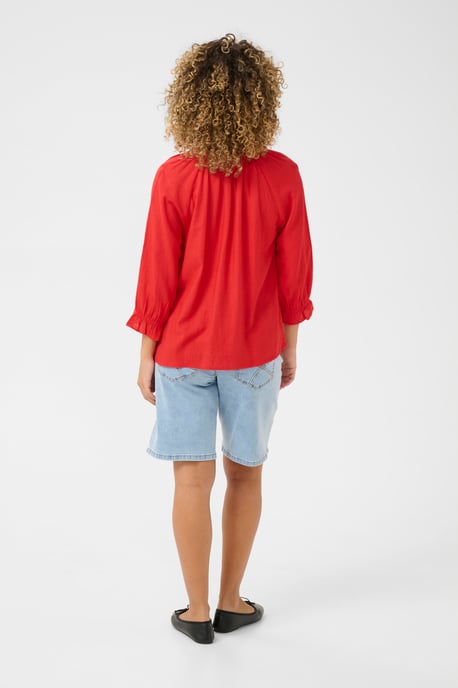 Langarm-Bluse Regular fit red - Image 2