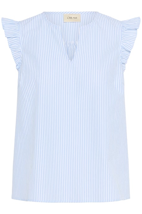 Ärmellose Bluse Regular fit light blue - Image 4