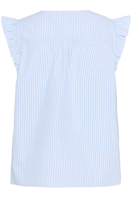 Ärmellose Bluse Regular fit light blue - Image 5
