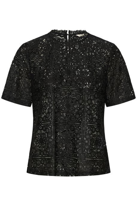 Kurzarm-Bluse Regular fit black - Image 4
