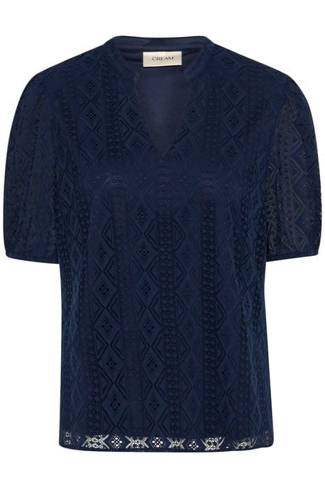 Kurzarm-Bluse Regular fit navy - Image 4