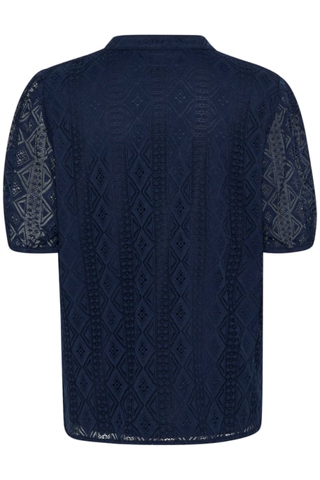 Kurzarm-Bluse Regular fit navy - Image 5