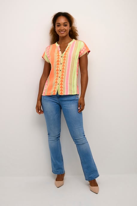 Kurzarm-Bluse Loose fit - Image 1