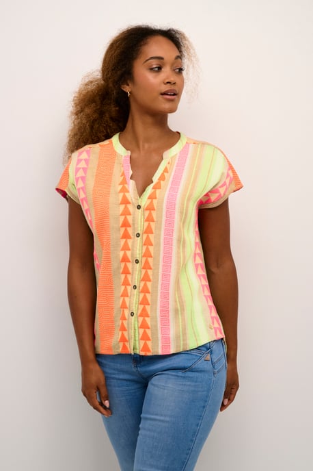 Kurzarm-Bluse Loose fit - Image 4