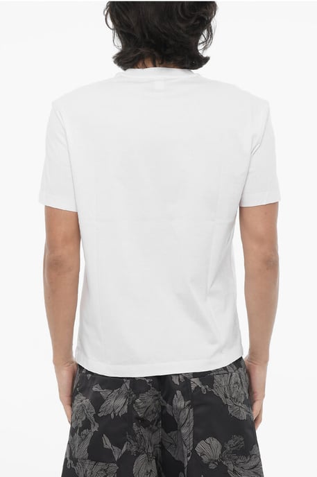 Slim Fit HUMAN WITH EXTRAORDINARY VISION T-Shirt mit Rundhalsausschnitt in Weiß - Image 2
