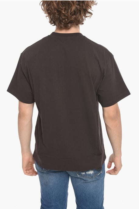 Baumwoll-T-Shirt mit Rundhalsausschnitt und Taillentasche - Image 2