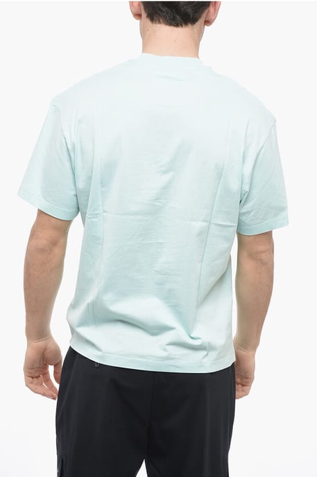 Slim Fit JUMBLED BOLT Rundhals-T-Shirt in Hellblau - Image 2