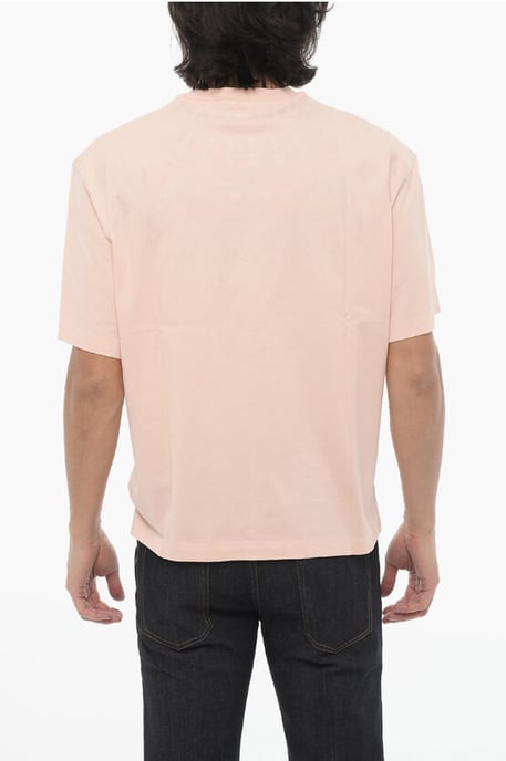 Slim Fit FAIRISLE THUNDERBOLT Rundhals-T-Shirt mit Oberteil in Pink - Image 2