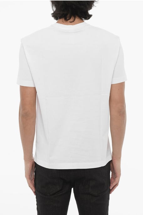 Slim Fit I SEE YOU T-Shirt mit Rundhalsausschnitt aus Baumwolle in Weiß - Image 2