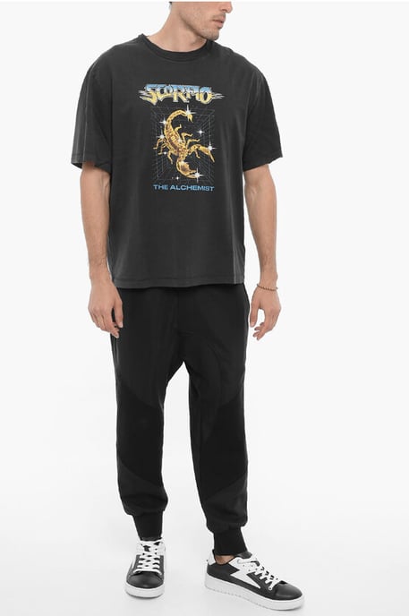 Bedrucktes T-Shirt mit Rundhalsausschnitt SCORPIO THE ALCHEMIST in Grau - Image 4