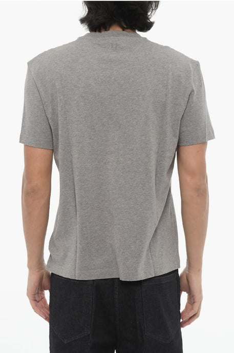 Slim Fit HUMAN WITH EXTRAORDINARY VISION T-Shirt mit Rundhalsausschnitt in Grau - Image 2