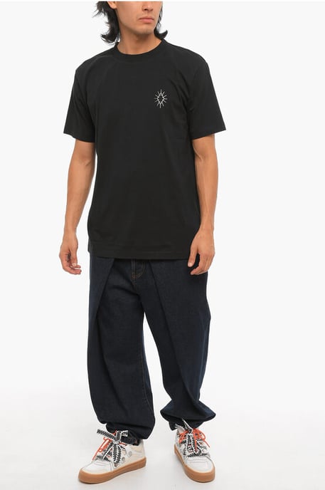 Einfarbiges ECLIPSE CROSS T-Shirt mit Rundhalsausschnitt in Schwarz - Image 4