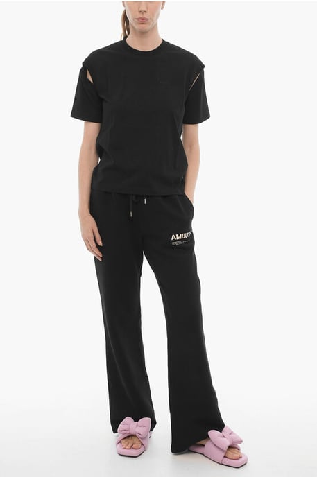 Einfarbiges T-Shirt mit Rundhalsausschnitt in Schwarz - Image 4