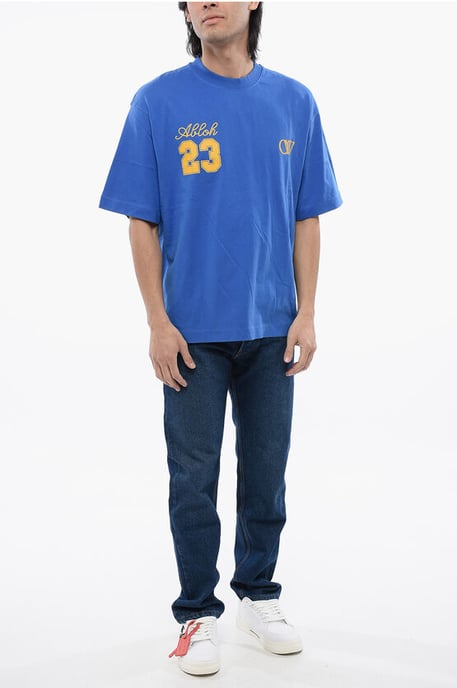 Skate-Fit 23 Bedrucktes T-Shirt in Blau - Image 4