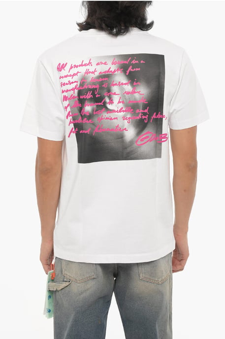 Off-White Tornado Type Slim Fit weisses T-Shirt - Image 2