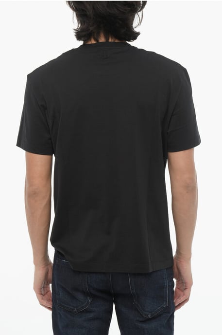 Cotton FOR YOU Rundhals-T-Shirt mit Kontrast-Print in Schwarz - Image 2