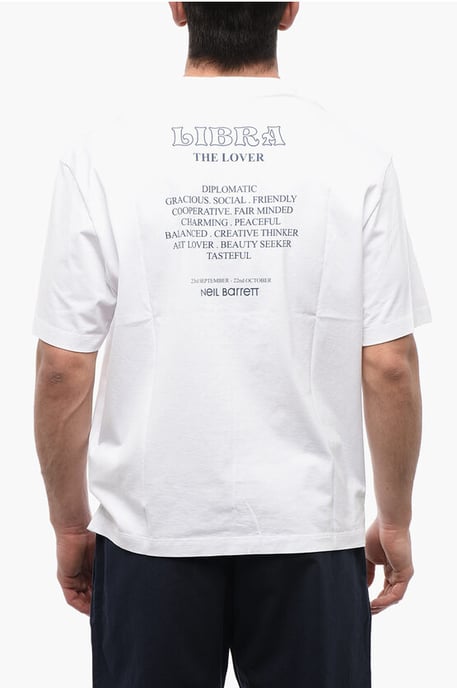 Slim Fit T-Shirt aus Baumwolle LIBRA ROCKBAND in Weiß - Image 2