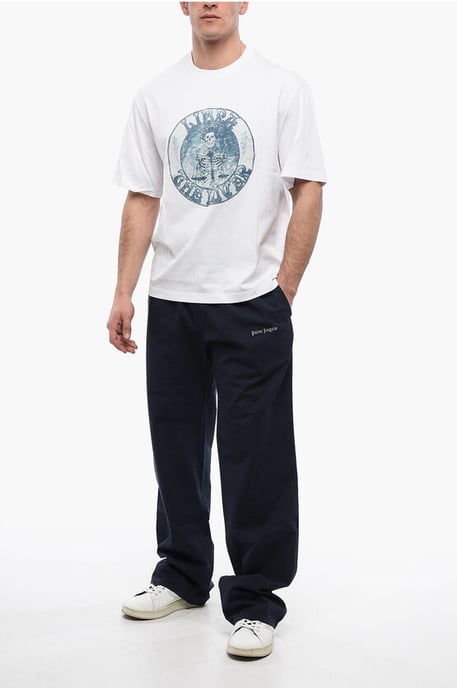 Slim Fit T-Shirt aus Baumwolle LIBRA ROCKBAND in Weiß - Image 4