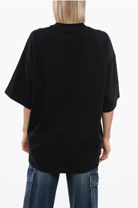 Over PELAC T-Shirt mit Kontrastprint in Schwarz - Image 2
