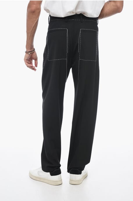 Schneiderhose mit Ziernähten in Schwarz - Image 4