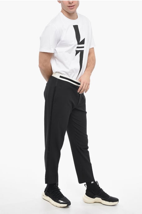Slim Fit Hose JAMIE mit Kontrastdetails in Schwarz - Image 4