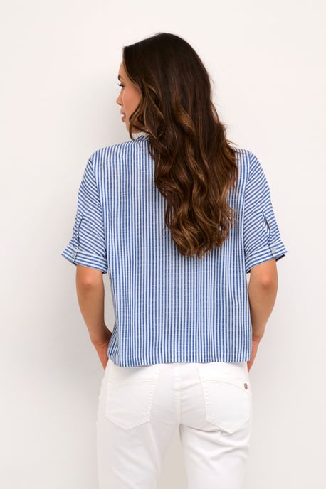 Kurzarmshirt mit Boxy-Fit light blue - Image 3