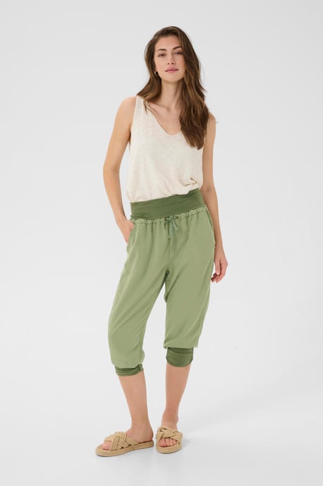 Casual Hose Loose fit green - Image 3