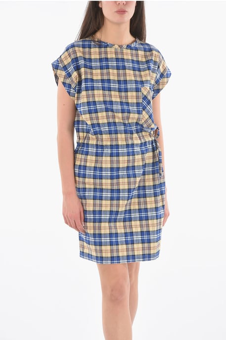 Tunika mit aufgesetzter Brusttasche und Tartan-Karomuster und Kordelzug in Mehrfarbig - Image 4