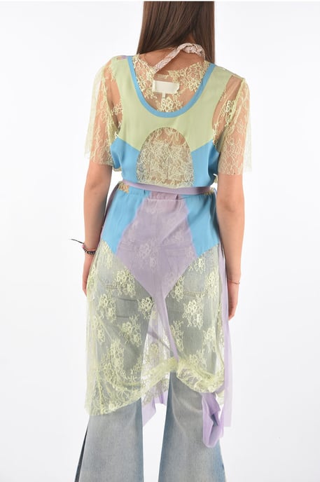 MM0 Spitzenkleid mit Gürtel in Multicolor - Image 2