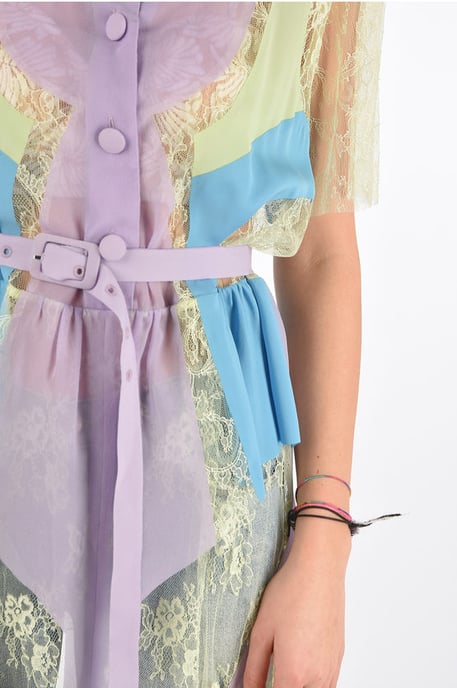 MM0 Spitzenkleid mit Gürtel in Multicolor - Image 3