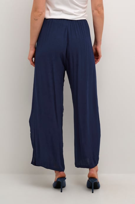 Lässige Hose Lockerer Schnitt navy blue - Image 3