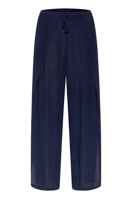 Lässige Hose Lockerer Schnitt navy blue - Image 4