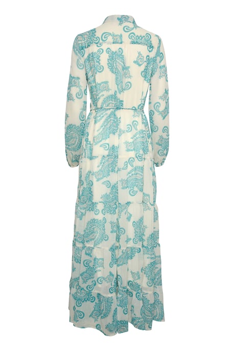 Kleid A-shape white green - Image 4